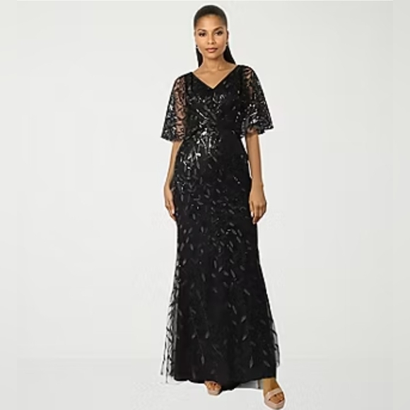 Rene By Rene Ruiz Collection Embroidered Evening Gown - Picture 13 of 14